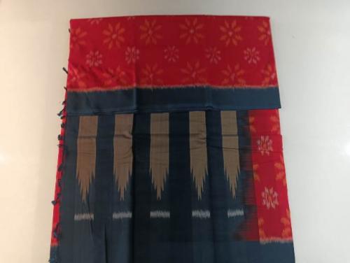 COTTON SAREES MADURAI OUTSTANDING IKAT TIE AND DYEi
